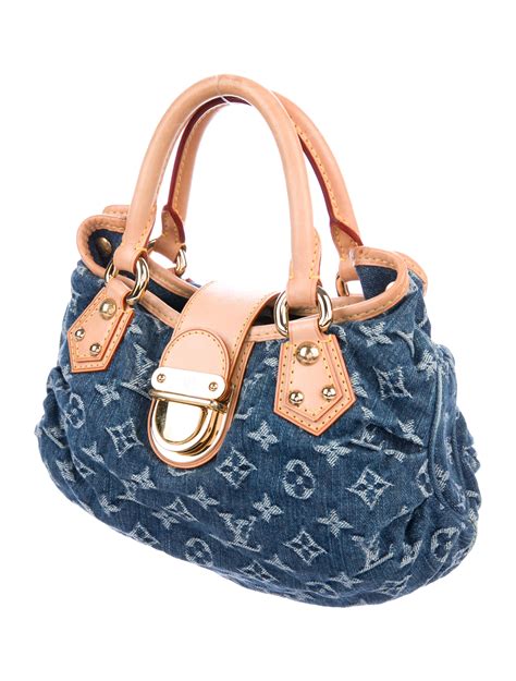 louis vuitton bags denim blue|louis vuitton denim pleaty bag.